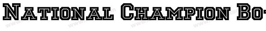 National Champion Bo字体转换